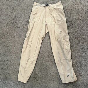 CLOUDVEIL 100% Nylon Performance Hiking Pants Multiple Zip Pockets Self Belt 34